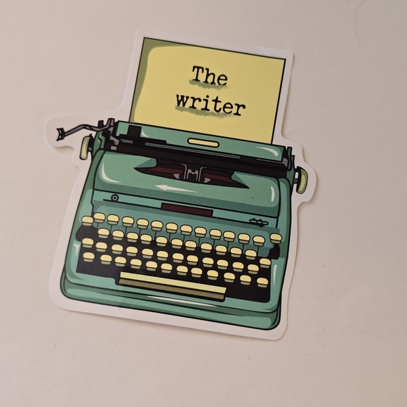10/$10 Vintage Green Typewriter Sticker - Picture 1 of 2